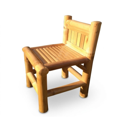 Bamboo Side Chair with Short Backrest