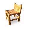 Bamboo Side Chair with Short Backrest