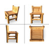 Bamboo Side Chair with Short Backrest