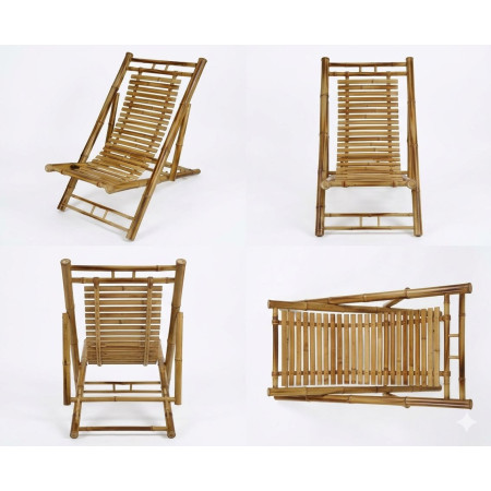 Foldable Bamboo Beach Chair