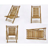 Foldable Bamboo Beach Chair