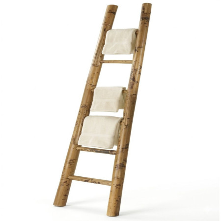 Bamboo Towel Ladder Rack
