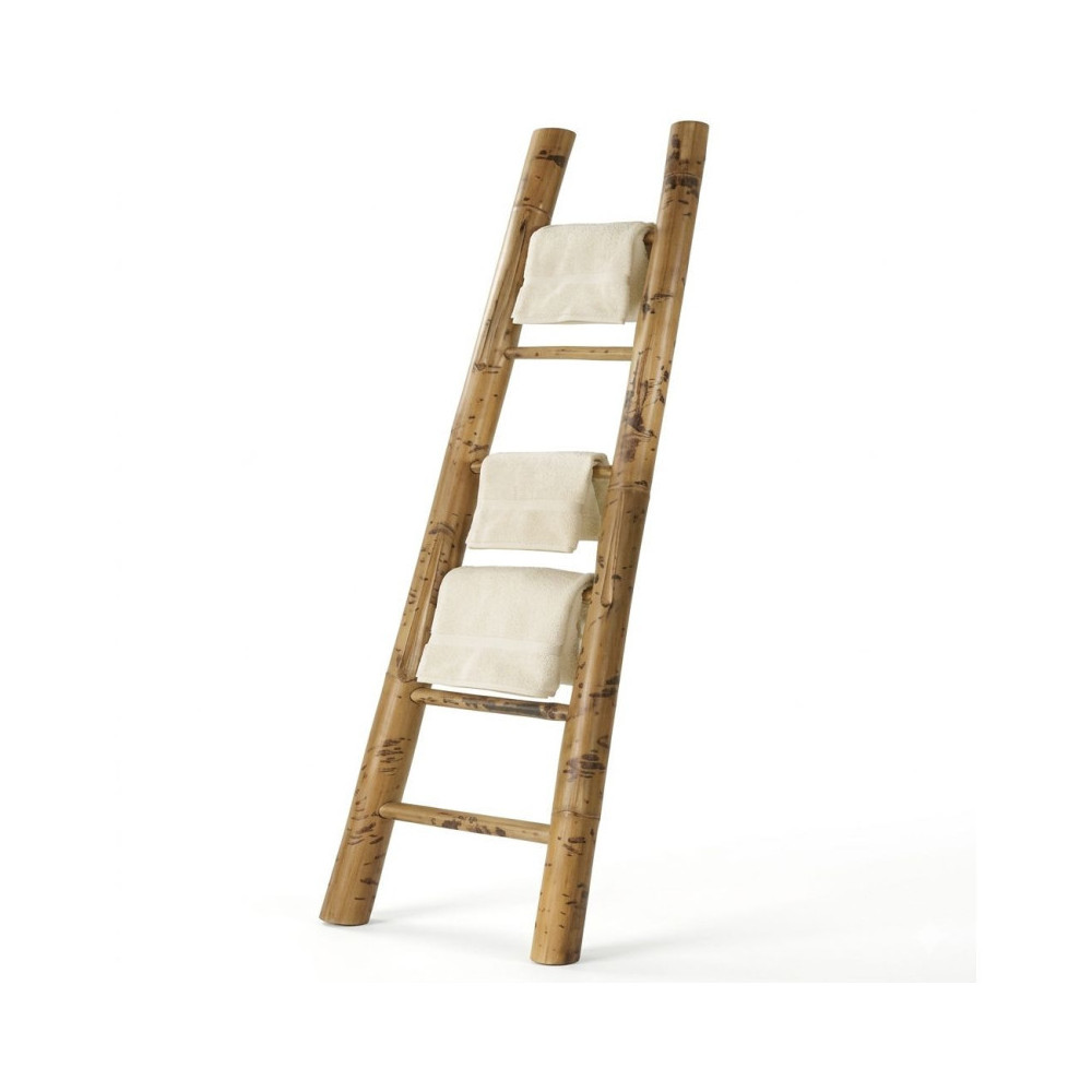Bamboo Towel Ladder Rack