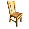 Bamboo Side Chair with Rattan Backrest
