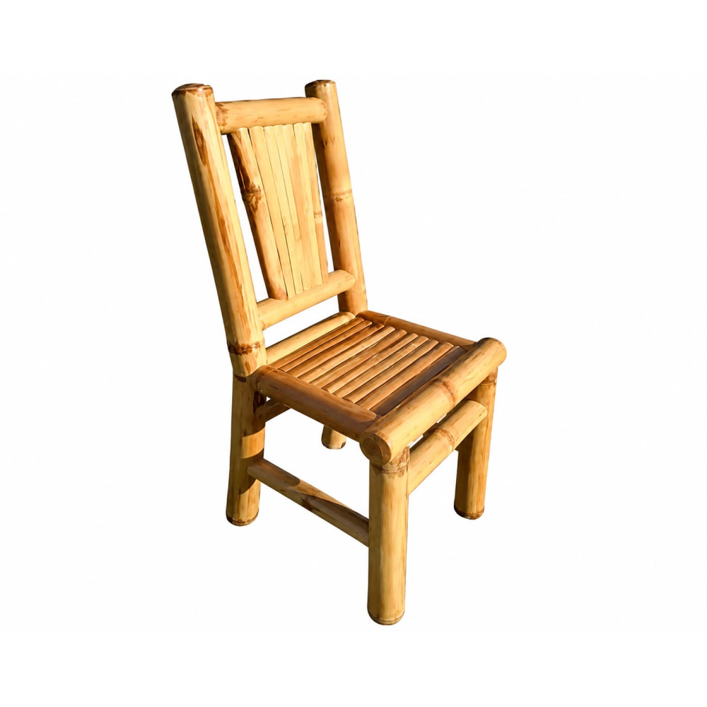 Bamboo Side Chair with Bamboo Backrest