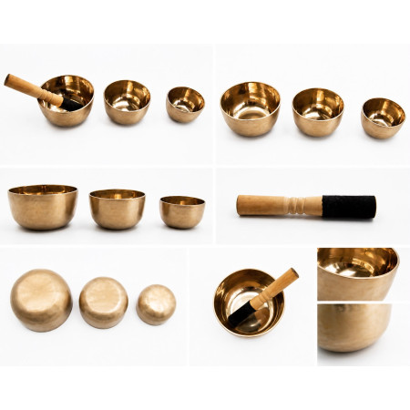 Gegossene Klangschale 3 er Set