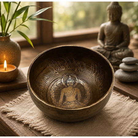 Tibetische Buddha Klangschale ca. 10 cm