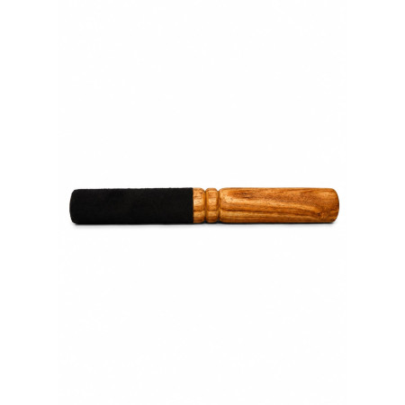 1/2 Leder Klöppel in schwarz  20cm