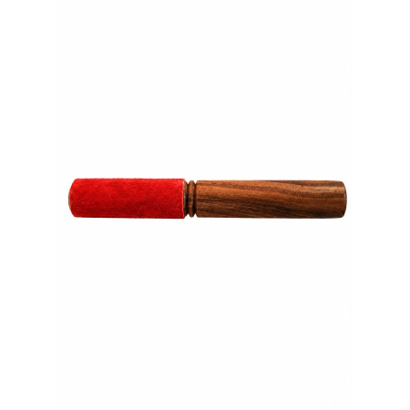 1/2 Leder Klöppel in rot  19cm