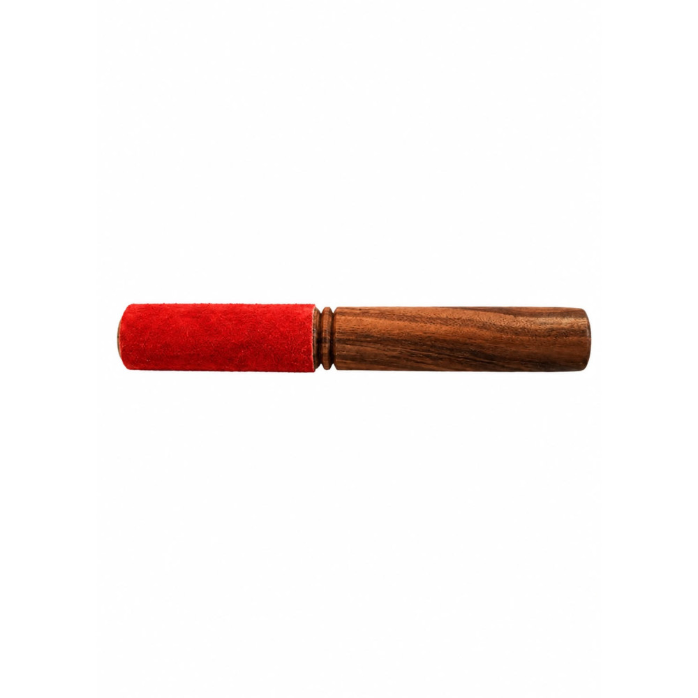 1/2 Leder Klöppel in rot  19cm