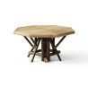 Octagonal Bamboo Card Table